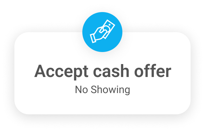 Accept cash offer