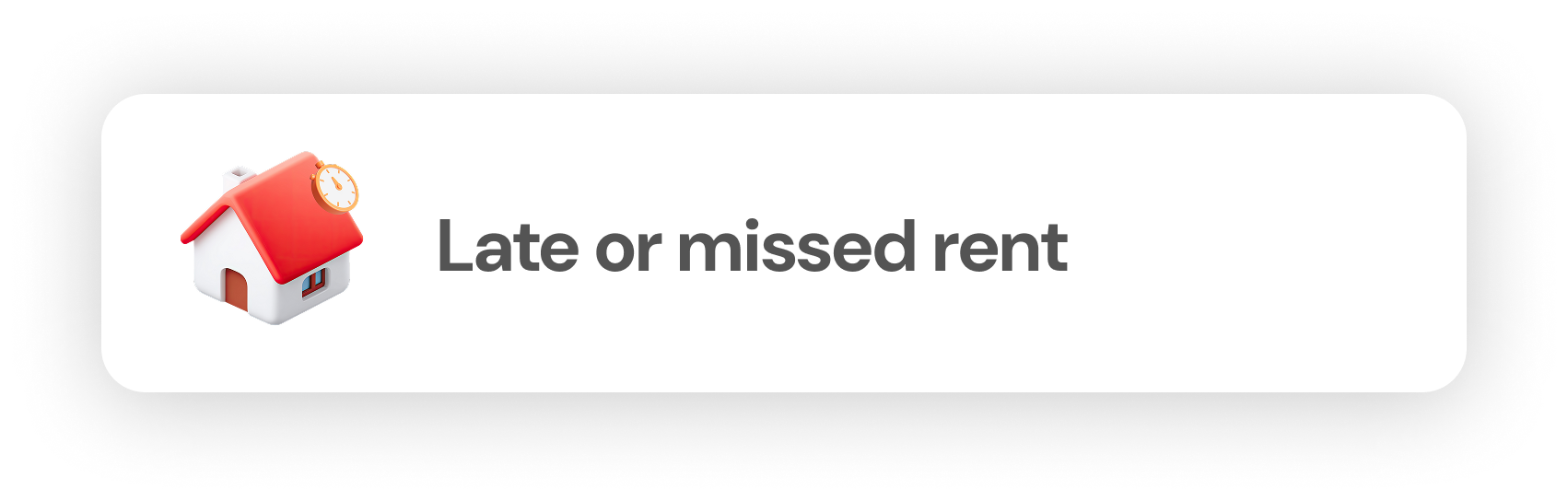 Late or missed rent